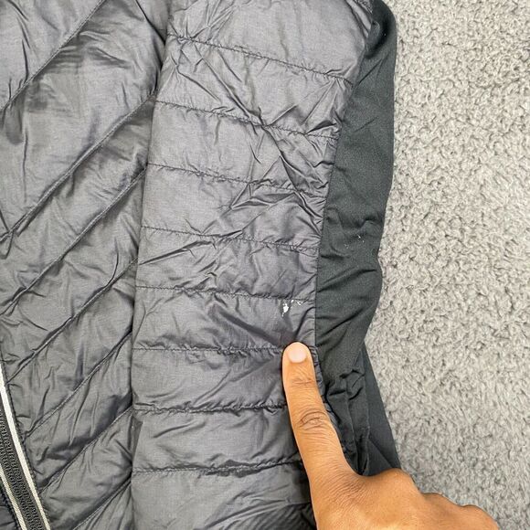 Odlo Puffer Jacket Womens Small Black N-Thermic Hybrid Zip Up - Picture 6 of 13